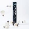 ALPSPORT 808 12 Pack White Goose Feather Badminton Shuttlecocks Birdies, High Speed Training Shuttlecock Balls with Great Stability and Durability for Indoor Outdoor Sports view 1