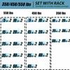 Bebikim 350 lbs Dumbbell Weight Sets with Rack, Hex Dumbbell Sets 10-50 lbs,Hand Weight Rack with Dumbbells set for Your Home Gym (350, Pounds) view 3