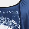 Rosegal Womens Plus Size Curve Gothic Skull Print Ruffled Overlay Tankini Swimwear Set(Blue/2X) view 3