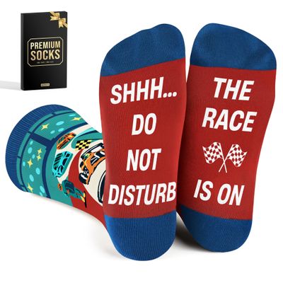 VICRAZY F1 Racing Car, Sport Car Socks for Men, Women - Formula 1 Gifts for Men - F1 Gift for Men, Formula 1 Racing Gifts - Stocking Stuffers for Men, Women