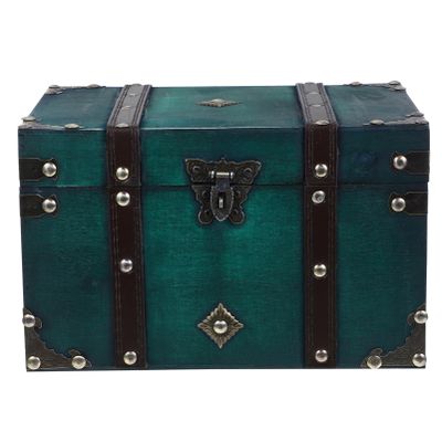 Alipis Vintage Hasp Box Retro Sundries Organizer Wooden Jewelry Storage Box for Home Dormitory Capacity Treasure Chest Antique Finish Versatile Decorative Storage