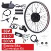 QUEWATSA Front Wheel Motor 350W 36V 26"/500W 36V 27.5"/1500W 48V 24" Hub Motor Front Wheel Motor w/LCD Display, Brushless Hub Motor view 3