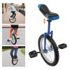 16/24 Inch Outdoor Wheel Unicycle, Height Adjustable Exercise Unicycle, Sports One Wheel Bike for Adults Kids Balance Training (16 Inch, Blue) view 2