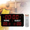 JYXYXSCP Portable Tabletop Scoreboard, Professional 14/24 Seconds Electronic Shot Scoreboard with Remote Control,11 Digits Display, for Basketball view 2
