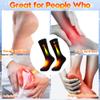 Rabbitroom Men Heated Socks Upgraded Rechargeable Socks for Women Men Winter Foot Warmer Socks Perfect for Camping Snow Ski Hunting Fishing Cold Weather Work Washable Socks(L Size) view 4