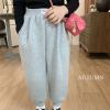 Baby Girls Pull-On Fleece Pants Toddler Boys Girls Winter Warm Sherpa Lined Sweatpants Jogger Kids (Grey, 5-6 Years) view 2