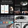 Smart Ring Health Tracker, Wearable Sleep Heart Rate Step Blood Oxygen Tracker, IP68 Waterproof Smart Ring with LED Screen to Track All Your Important Health Indicators (Gold, 11) view 2