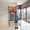 BOPRCSH Basketball Game, Arcade Basketball Fun at Home Floor Standing Arcade Basketball Game Set Includes 8 Game Modes and 5 Balls, Dual-Shot Basketball Arcade for Home view 4