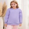 Flygo Unisex Boys Girls Fleece Lined Crewneck Sweatshirt Kids Warm Sherpa Pullover Sweater Sweatshirts Fall Winter Clothes(Purple-S) view 3