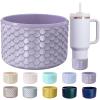 CEDIDJAC Silicone Boot for Stanley Cup 20-40 Ozfor Hydroflask Boot 12-24 Ozfor IceFlow 20-30 Oz,for Owala Tumbler 40 oz,Bottom Protector for Stanley Boot for Stanley Cup Accessories (Purple) view 1