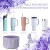 CEDIDJAC Silicone Boot for Stanley Cup 20-40 Ozfor Hydroflask Boot 12-24 Ozfor IceFlow 20-30 Oz,for Owala Tumbler 40 oz,Bottom Protector for Stanley Boot for Stanley Cup Accessories (Purple) view 2