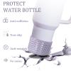 CEDIDJAC Silicone Boot for Stanley Cup 20-40 Ozfor Hydroflask Boot 12-24 Ozfor IceFlow 20-30 Oz,for Owala Tumbler 40 oz,Bottom Protector for Stanley Boot for Stanley Cup Accessories (Purple) view 3