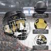 Ice Hockey Helmet Breathable Hockey Helmet with Cage for Youth Adult (Black, X-Large) view 2