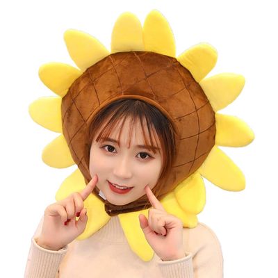 WARRIOO Plush Hat, Lovely Shape Plush Hat Funny Stuffed Headgear Warm Photo Shape Plush