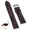 18mm Dark Brown Ostrich Leg Watch Bands Men Quick Release Exotic Ostrich Foot Leather Watch Strap Vintage Extra Soft Replacement Wristwatch Strap Handmade Valentine's Gifts for Him Her DH-53-18MM view 1