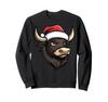 Bulls Christmas / Santa Claus Bull Sweatshirt view 1