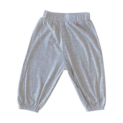 Baby Long Bloomers Girls Summer Thin Pants Soft Cotton Harem Pants for Infant Boys Toddler Dance (Grey, 18-24 Months)