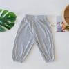 Baby Long Bloomers Girls Summer Thin Pants Soft Cotton Harem Pants for Infant Boys Toddler Dance (Grey, 18-24 Months) view 2