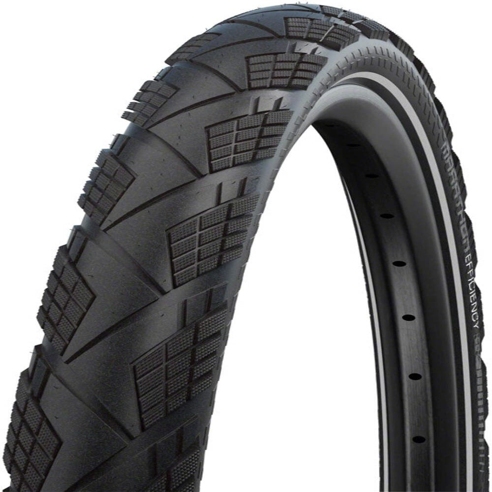 SCHWALBE Marathon Efficiency Tire - 700 x 45, Clincher, Folding, Black/Reflective, Evolution Line, Super Race, V-Guard,