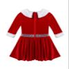 Moggemol Kids Girls Miss Santa Claus Christmas Tutu Dress Velvet Princess Figure Skating Dance Performance Dress Red 16 Years view 4
