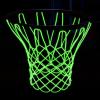 Basketball Net Outdoor Luminous Basketball Net Nightlight Glow Basketball Net Replacement 12 Loops Portable Nylon Basketball Net for Sports All Weather Anti Whip view 1
