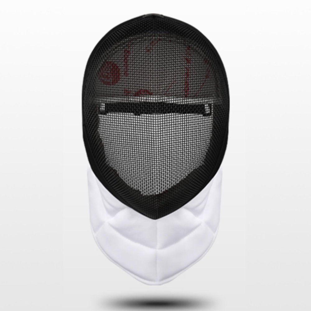 MFLKJHSA Fencing Mask, Fencing Protective Helmet, Professional Fencing Helmet, Epee Foil Sabre Masks, Fencing Gear, Removable and Washable, for Beginners Practice and Training(Black,Large)