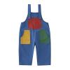 Toddler Baby Adjustable Straps Fashion Cotton Overalls Boy Girl Patchwork Bib Overalls Suspender Pants (Blue, 8-9 Years) view 1