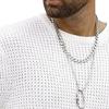Gsywaipei Men's Waffle Long Sleeved Sweater Solid Color Crewneck Male Knitted Pullover Casual Regular Fit Knit Sweaters (White,Small) view 2
