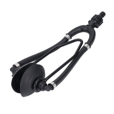 PerGar Dual Water Feed Boat Motor Flusher, Marine Motor Flusher with Round Suction Cup 5/8 Inch Hose Connector, Marine Outboard Engine Flushing for Marine Boat