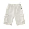 Baby Boys Jeans Pull On Denim Cargo Pants Toddler Kids Summer Loose Elastic Waist Cropped Trouser (White, 1-2 Years)