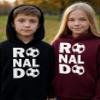 FerociTees Kids Unisex Ronaldo Soccer American Football X-Large Forest Green Hoodie view 2