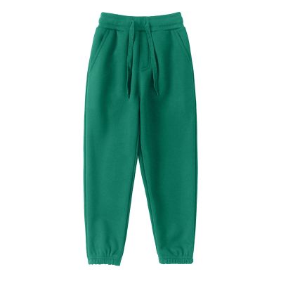 Girls Boys Sweatpants Fleece Athletic Workout Toddler Cargo Joggers Outdoor with Drawstring School (Green, 4-5 Years)