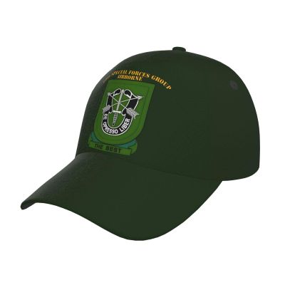10th Special Forces Group Airborne Adjustable Baseball Cap Casual Hat for Men Women Sun Cap Black