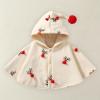 Baby Hooded Cloak,Baby Girls and Boys Cape for Christmas,Infant Toddlers Winter Warm Coat Car Seat Poncho Hood Outfit (Beige, 6-12 Months) view 2