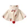 Baby Hooded Cloak,Baby Girls and Boys Cape for Christmas,Infant Toddlers Winter Warm Coat Car Seat Poncho Hood Outfit (Beige, 6-12 Months) view 3