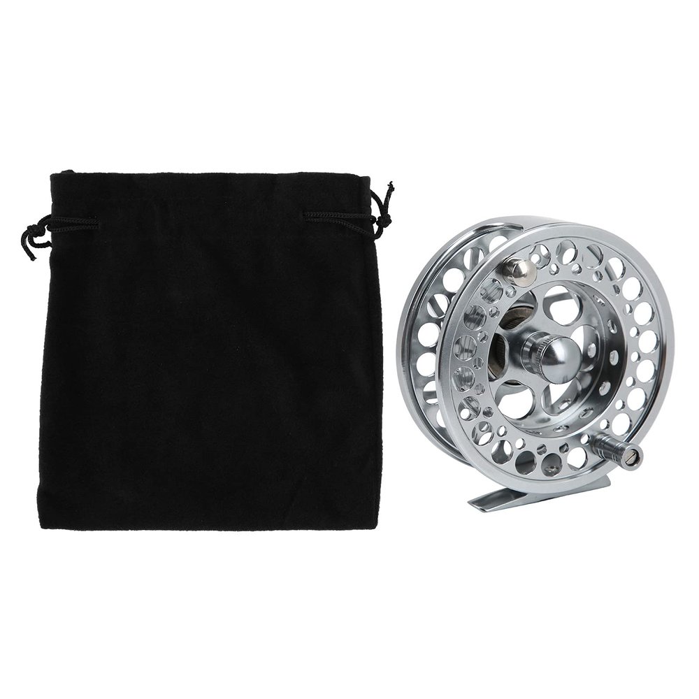 Fly Fishing Reel, 9/10 Weight CNC Machined Aluminum Alloy Body Fly Reel, 1:1 Gear Ratio 3 Bearings Sealed Fishing Reel with Momentary Braking Function for Freshwater Saltwater
