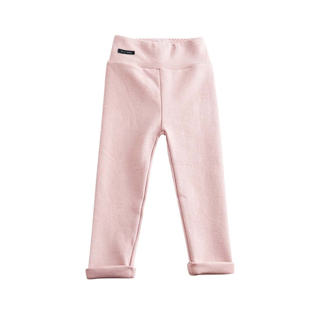 Toddler Baby Girls Fleece Lined Leggings Winter Warm Thick Thermal Pants Infant Cotton Footless Tights (Pink, 3-4 Years)