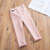 Toddler Baby Girls Fleece Lined Leggings Winter Warm Thick Thermal Pants Infant Cotton Footless Tights (Pink, 3-4 Years) view 2