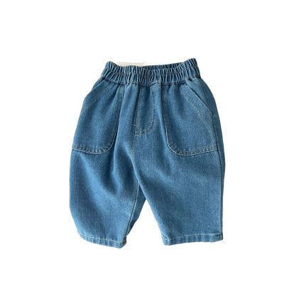 Toddler Baby Girl Jeans Casual High Waisted Harem Pant Straight Denim Jean Trousers Baggy Spring (Blue, 3-6 Months)