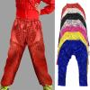 Boys Girls Sparkle Sequin Pants Elastic High Waisted Bling Glitter Dance Pants Toddler Fashion (Hot Pink, 6-7 Years) view 2