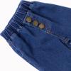 Baby Girls Bell Bottom Jeans Vintage Toddler Kid Denim Flare Pants Western Jeans Cowgirl Outfit (Blue, 5-6 Years) view 3