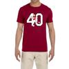 Red Arizona Pat Tillman 40 Logo T-Shirt Adult Small view 1