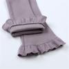 Toddler Girl High Elastic Waist Flare Slim Leggings Baby Pants Wide Leg Ruffle Pants Casual Bell (Purple, 4-5 Years) view 2
