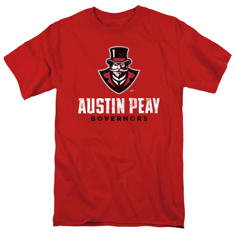 Austin Peay State University Large Unisex Adult T Shirt, Red, 4X-Large