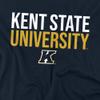 LOGOVISION Kent State University Stacked Unisex Adult T Shirt, Navy, 5X-Large view 2