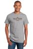 CornBorn Texas State Tshirt Men - Striped Texas State Football Laces - Gray - 5X view 3