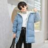 Boys Girls Long Winter Coat Hooded Puffer Jacket Kids Lightweight Down Coat Insulated Parka Thicken (Black, 4-5 Years) view 3