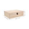 TENDYCOCO Mini Travel Jewelry Case Small Wooden Jewelry Box Organizer for Earrings Studs Necklaces Portable view 2