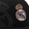 2024 Compatible with Real Madrid Official Soccer Cap Black with Faded Version Logo view 2