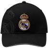 2024 Compatible with Real Madrid Official Soccer Cap Black with Faded Version Logo view 3